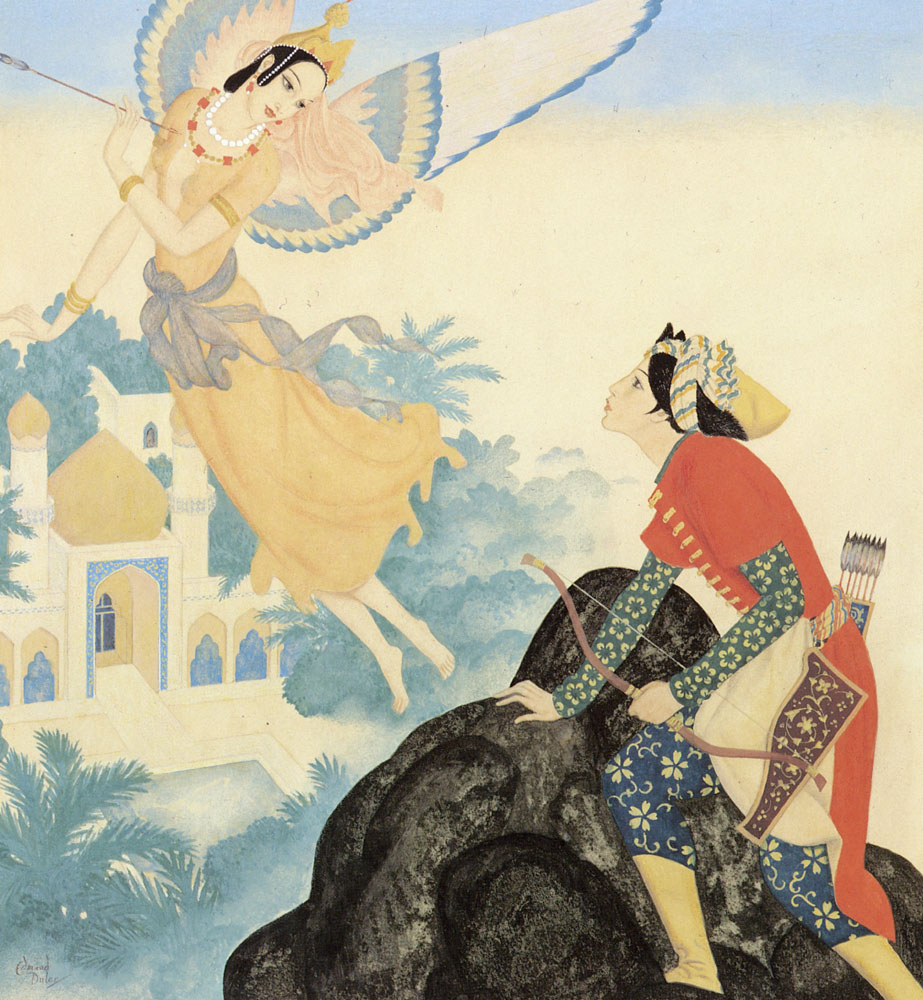 Peri Banu And Prince Achmed (Arabian Nights) by Edmund Dulac
